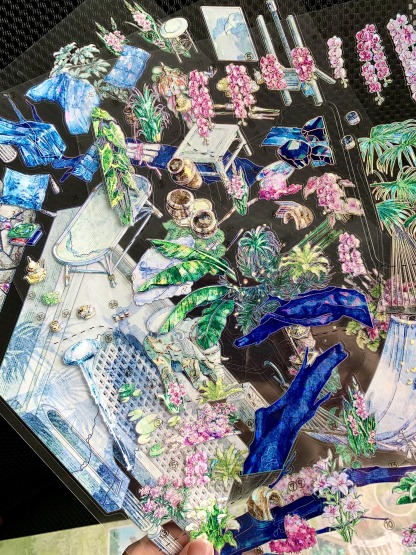 #322 Backyard Garden（Size:XL)