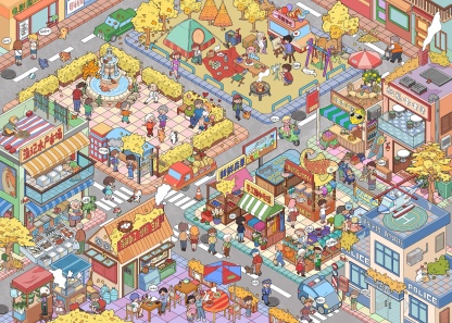 #238 Orange star fall town(Size:XL)