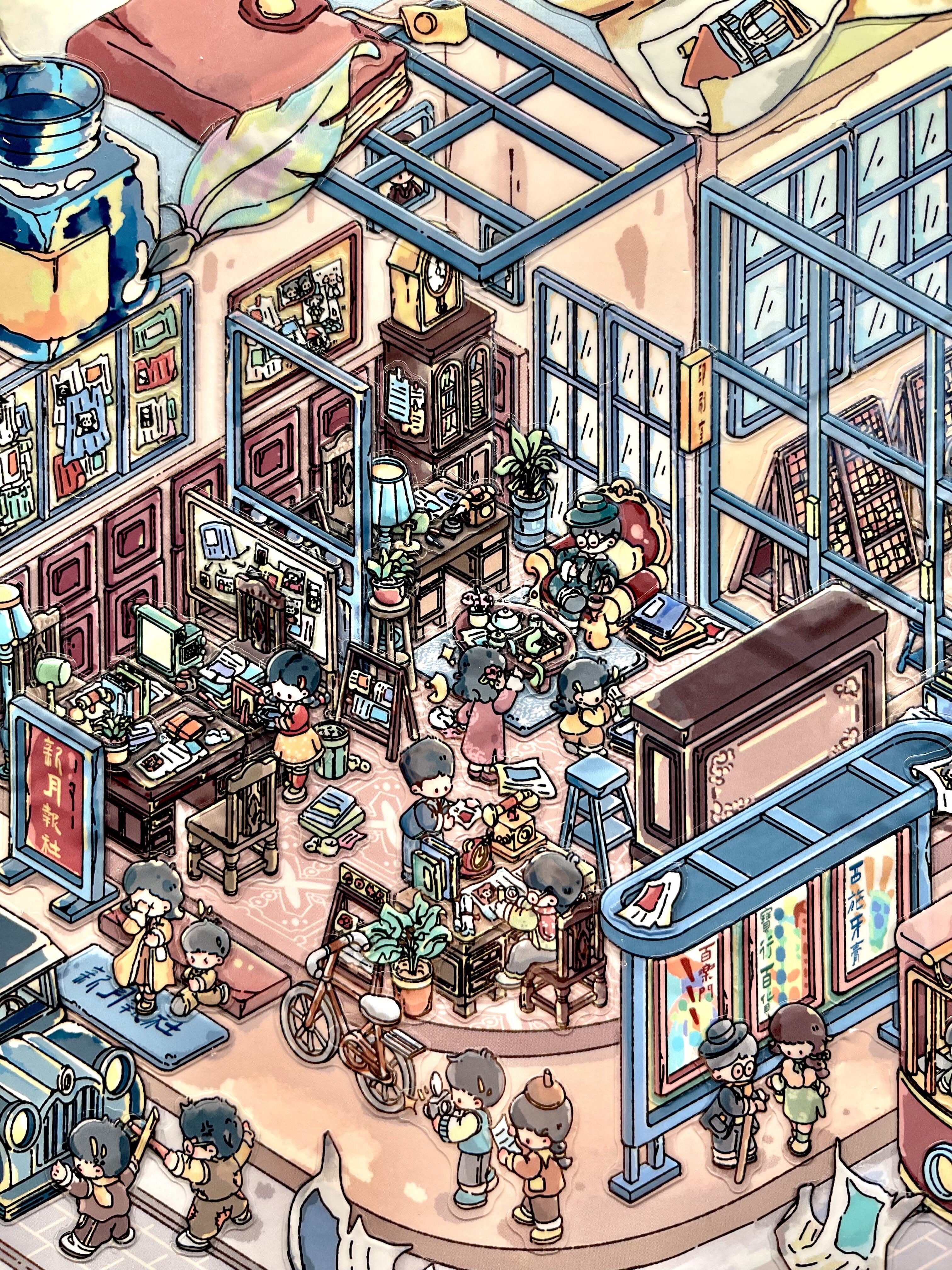 #316 Newspaper office(Size:XL)