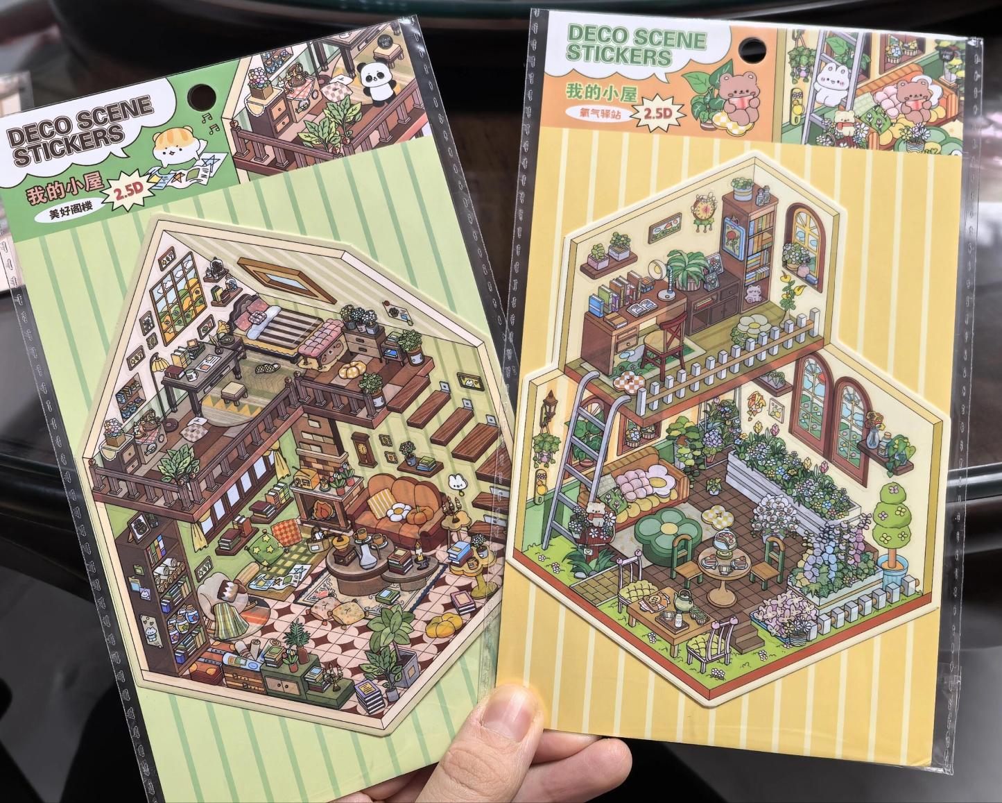 #045 My Cottage Build 4 Magical Worlds -Premium Theme Sticker Collection