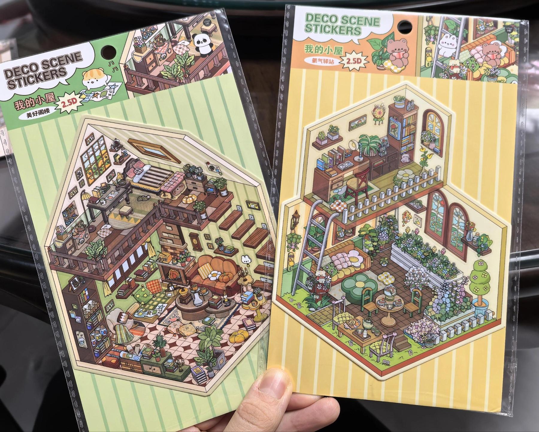 #045 My Cottage Build 4 Magical Worlds -Premium Theme Sticker Collection