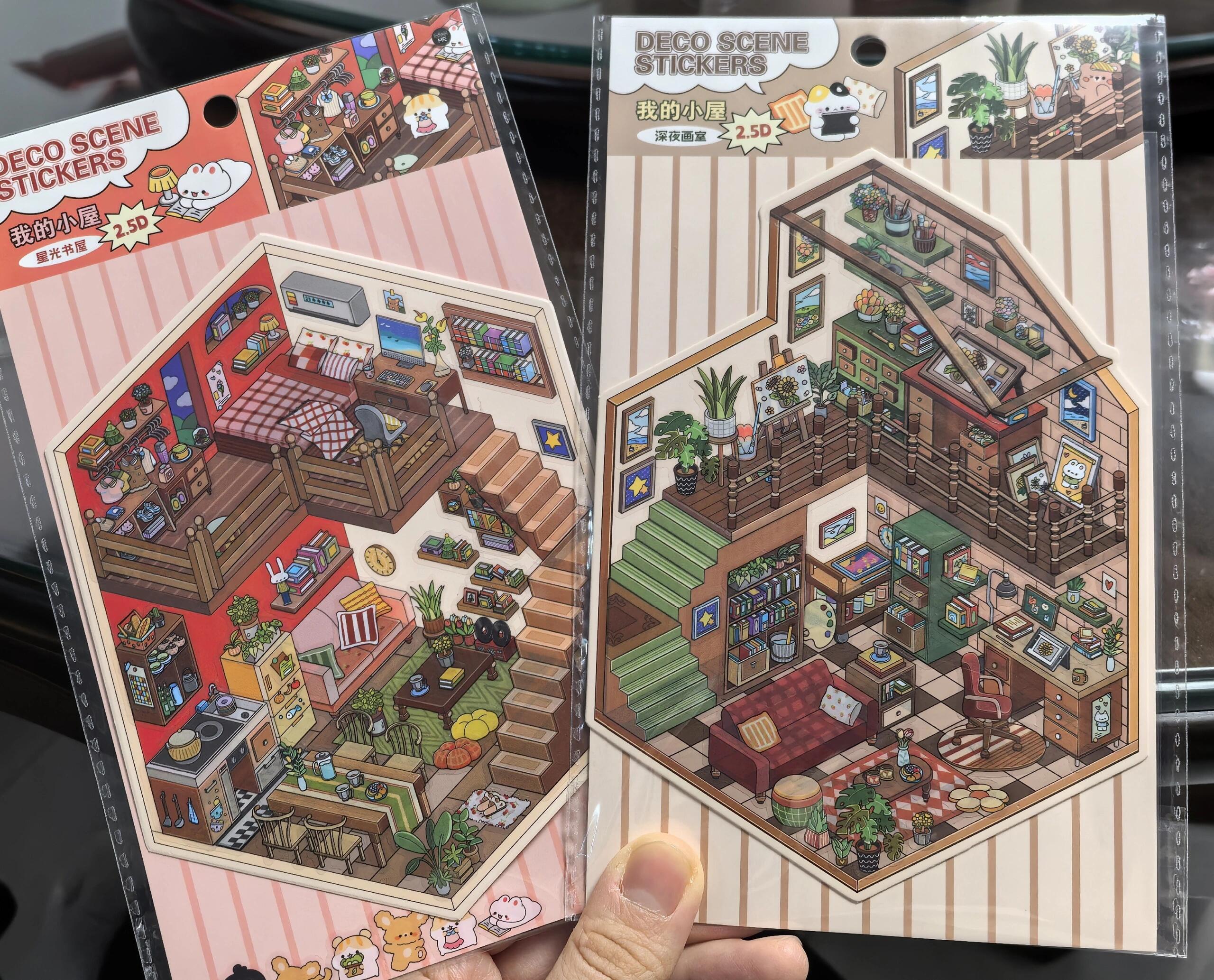 #045 My Cottage Build 4 Magical Worlds -Premium Theme Sticker Collection