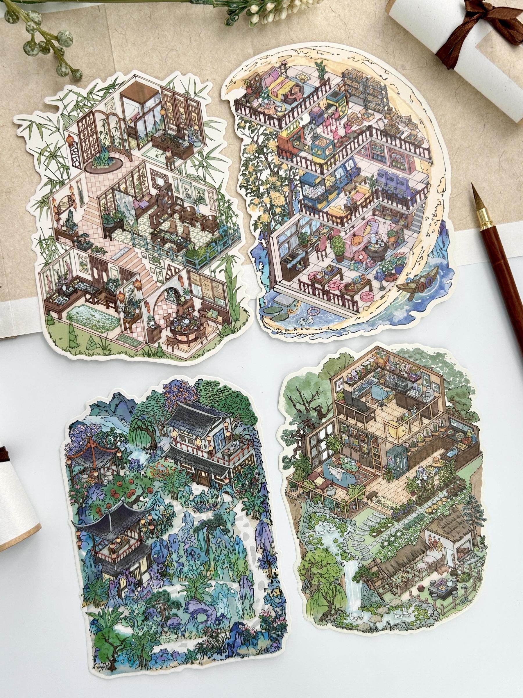 #066 My Cottage Series: Vol.8 Chinoiserie 4 in 1