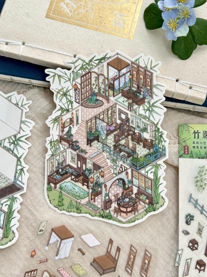 #066 My Cottage Series: Vol.8 Chinoiserie 4 in 1