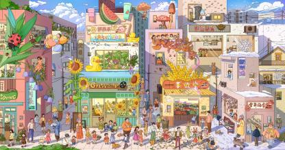 #074 SKYISLE Series : Vol.2 Seasonal Town