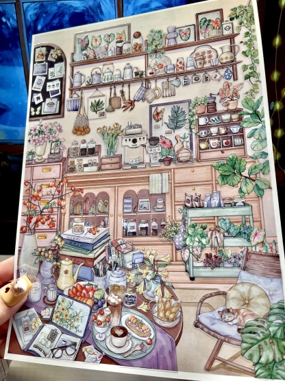 #261 Enjoy coffee time(Size:L）
