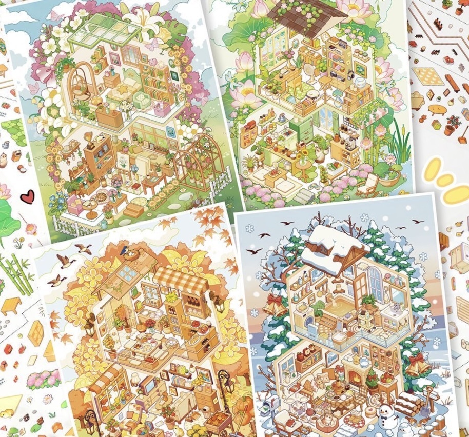 #037 Love Four season (Size:L)
