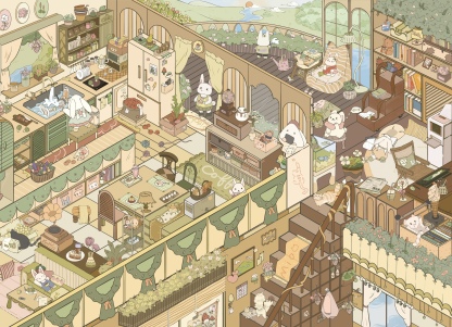 #137 Lovely bunny home(Size:L)