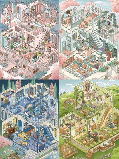 #309 My dream mansion (Size:L)