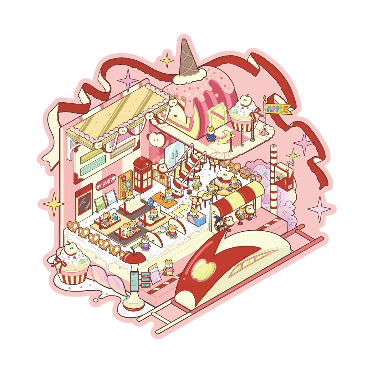 #194 Sweet fruit house and lovely home 98.0(Size:M)