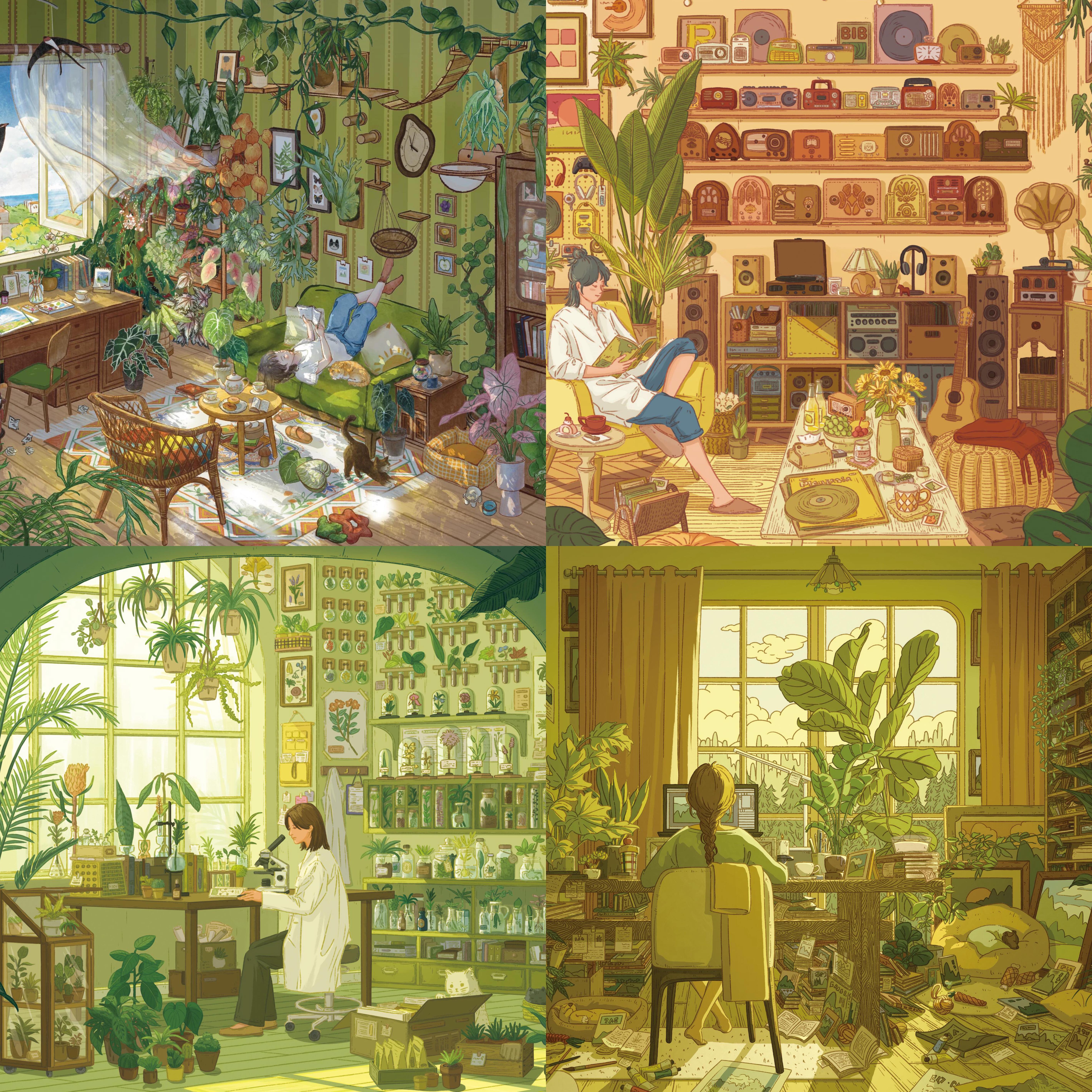 #318 Healing cozy room（Size:L)