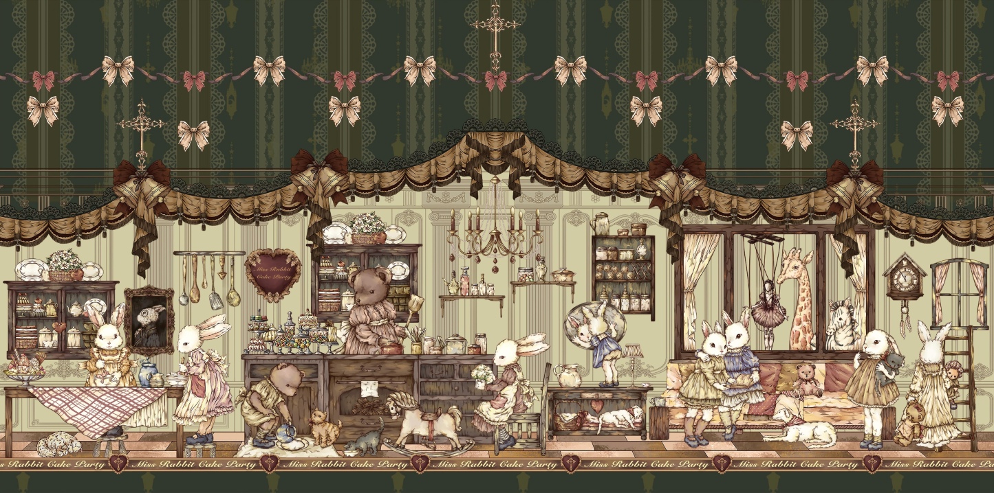#099 Miss rabbit cake party(Size:L)