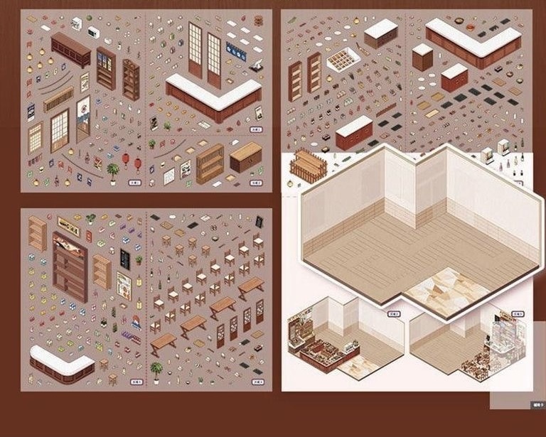#304 Half price today only!!! Immersive sushi&convenient store(Size:XL)