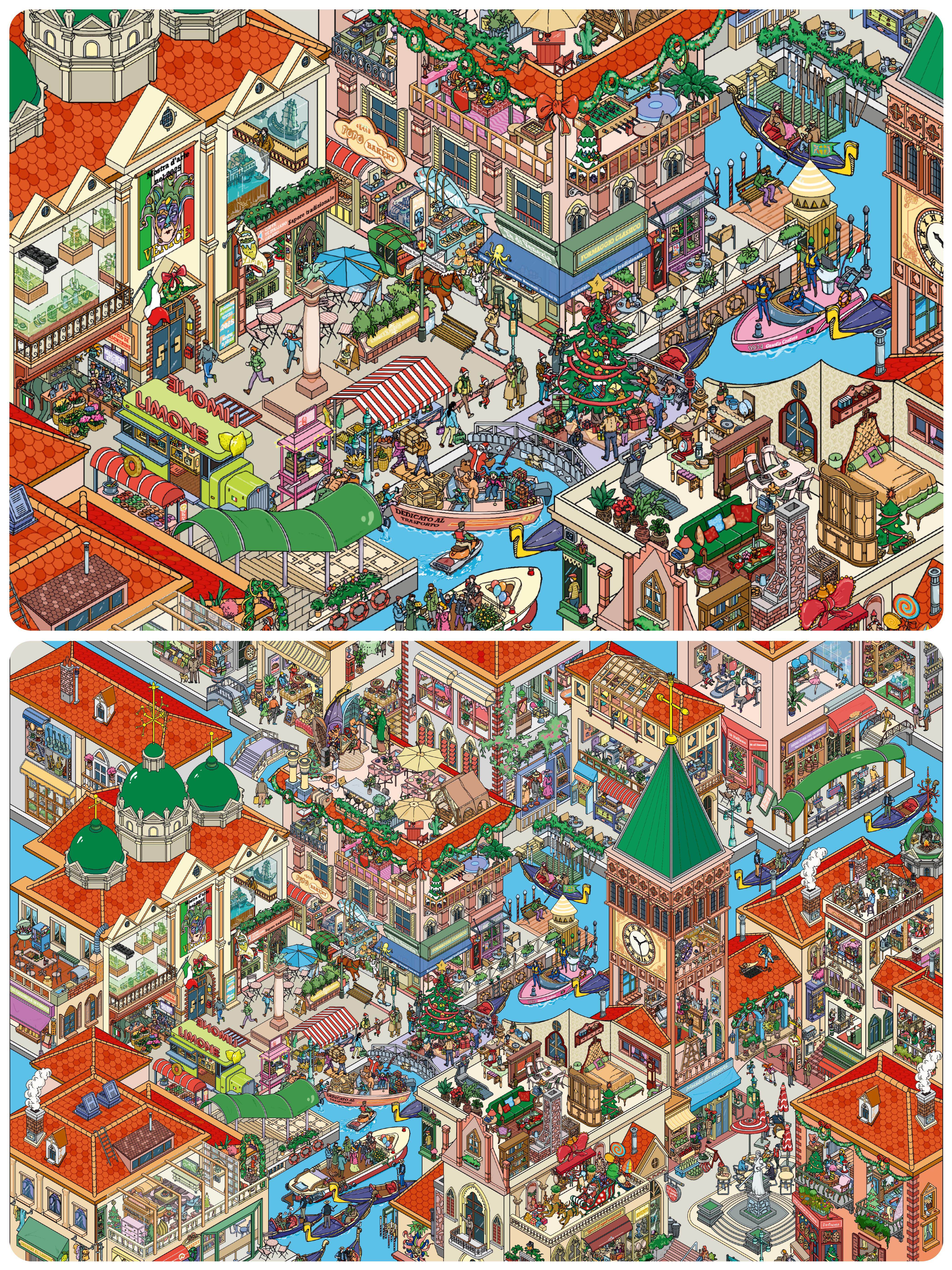 #191 Big Venice city(Size:XXL)