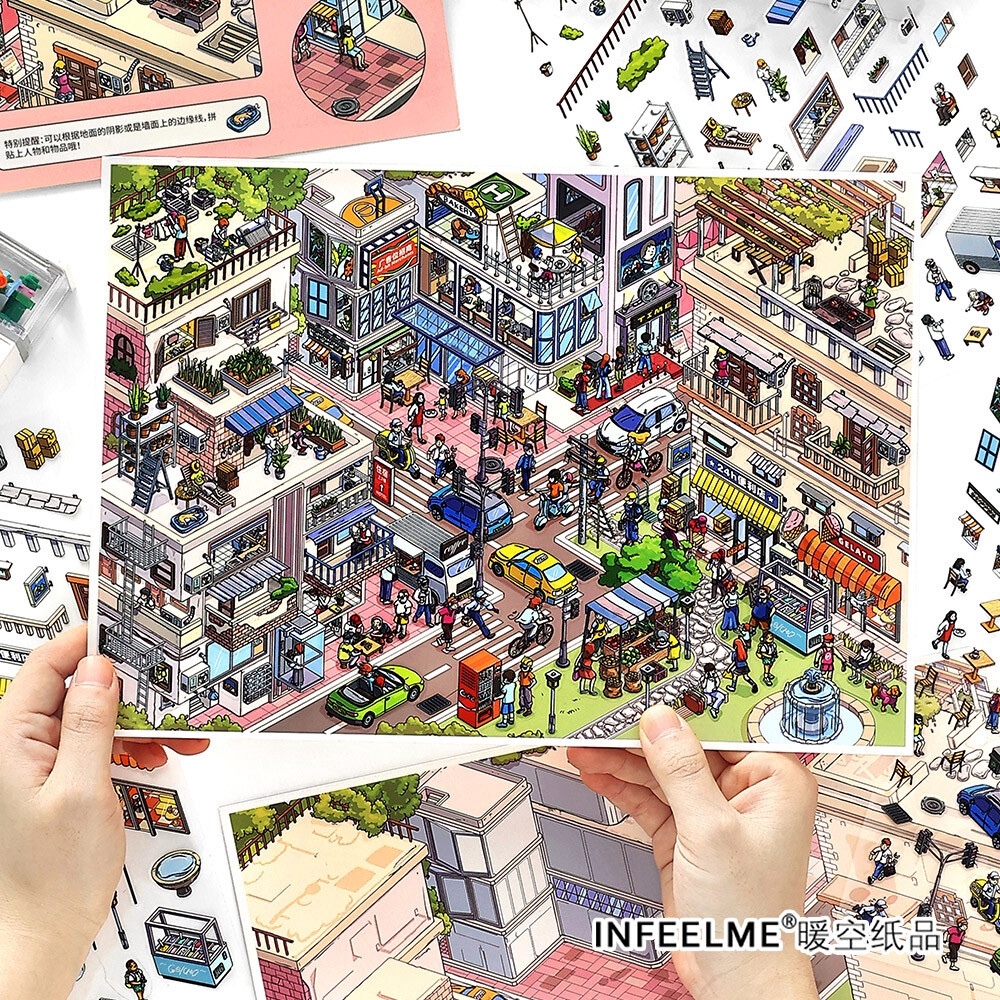 #260 Busy town 31.0(Size:XL)