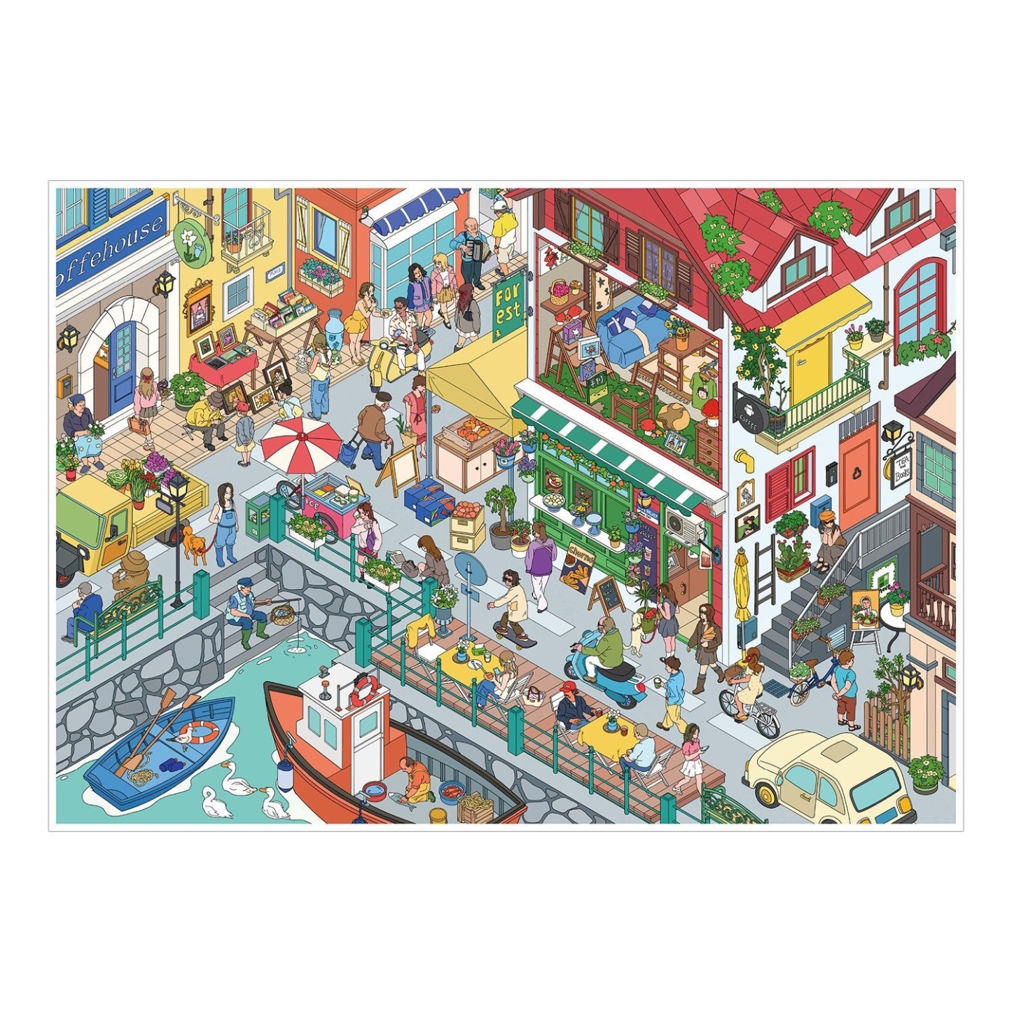 #015 Vienna style town（Size:L)