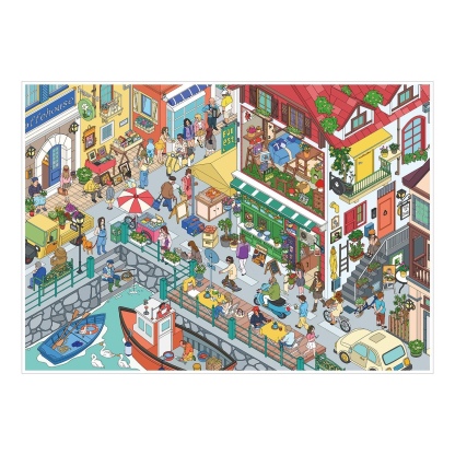 #015 Vienna style town（Size:L)