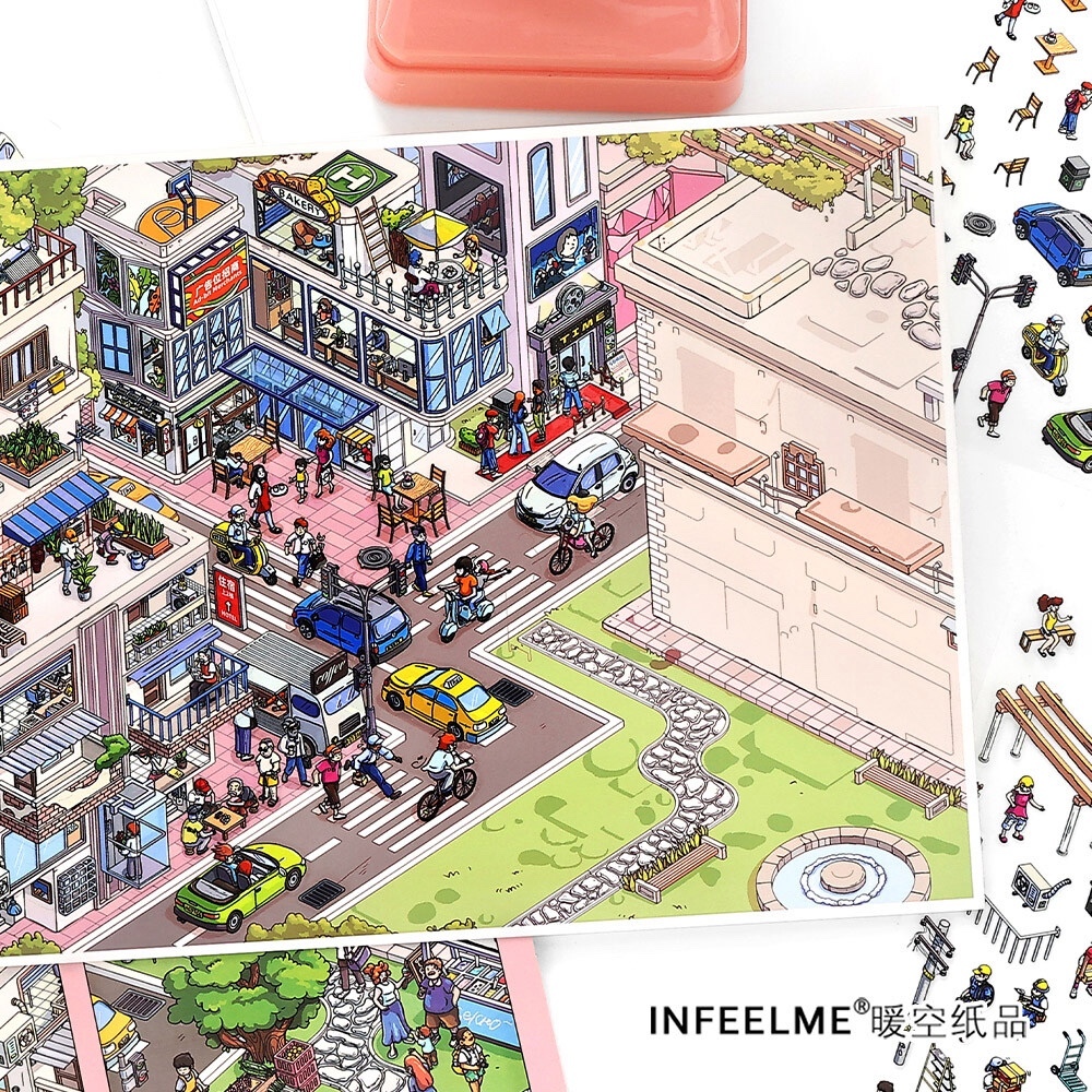 #260 Busy town 31.0(Size:XL)