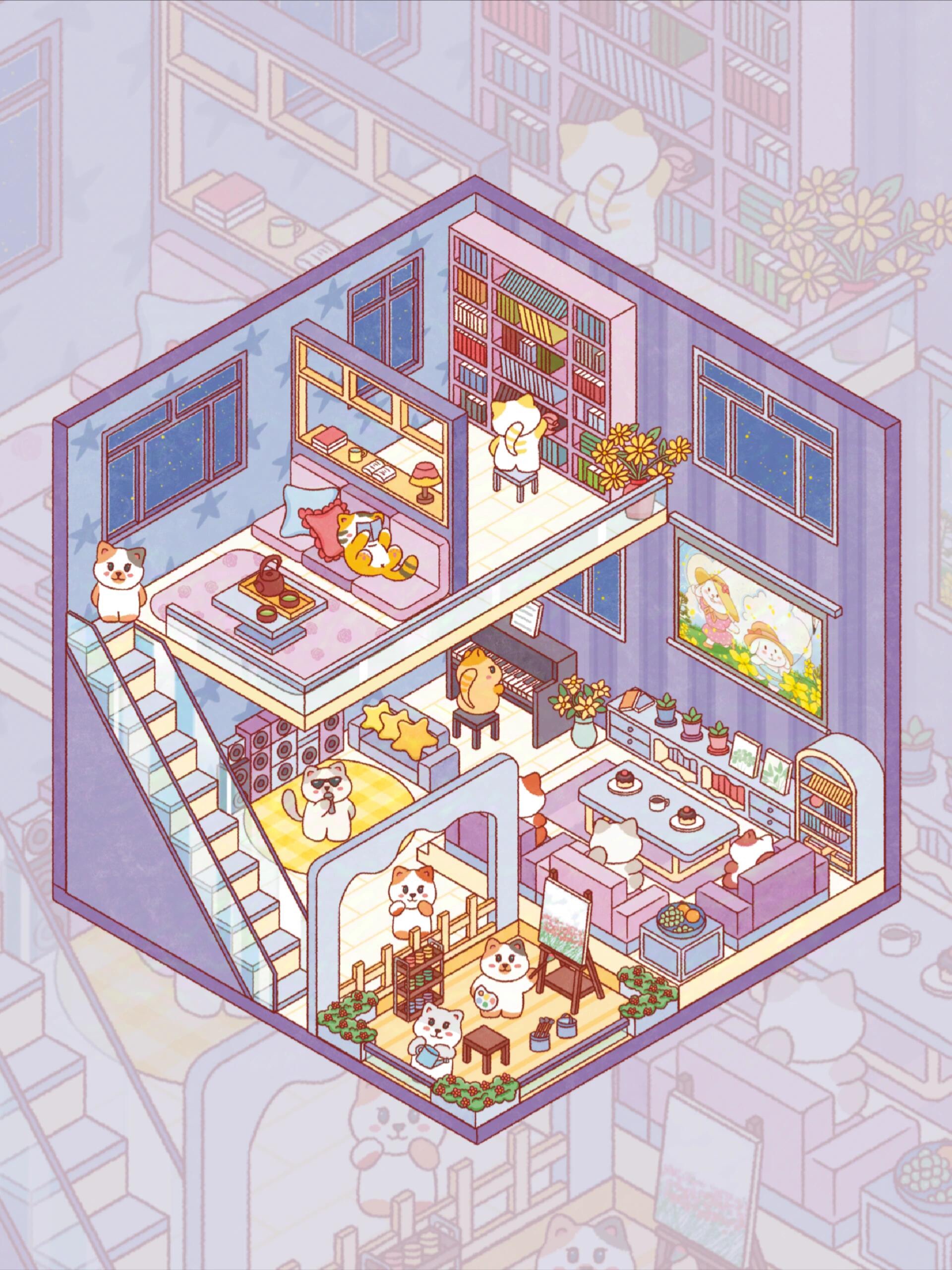 #122 Kitty cottage (Size:S)