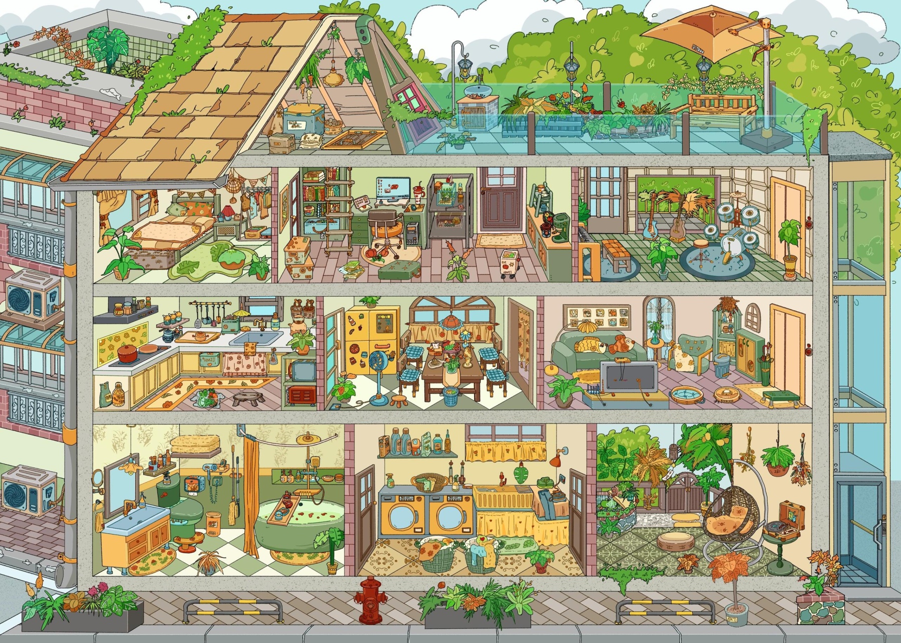 #050 Half price!!! My little warm house(Size:L)