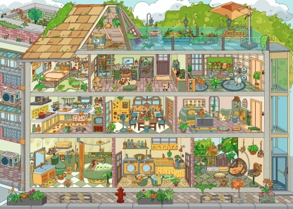 #050 Half price!!! My little warm house(Size:L)