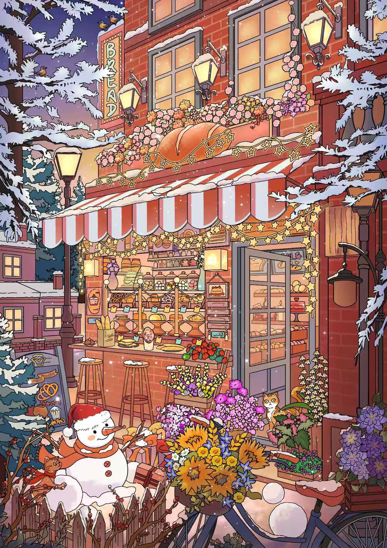 #278 Winter Meow-stead(Size:L)