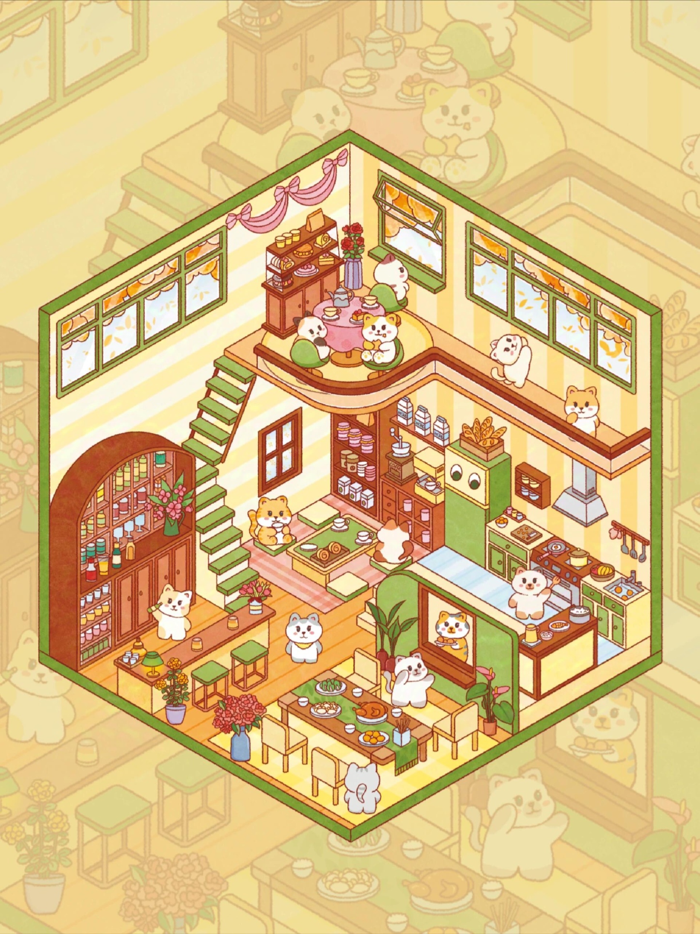 #122 Kitty cottage (Size:S)