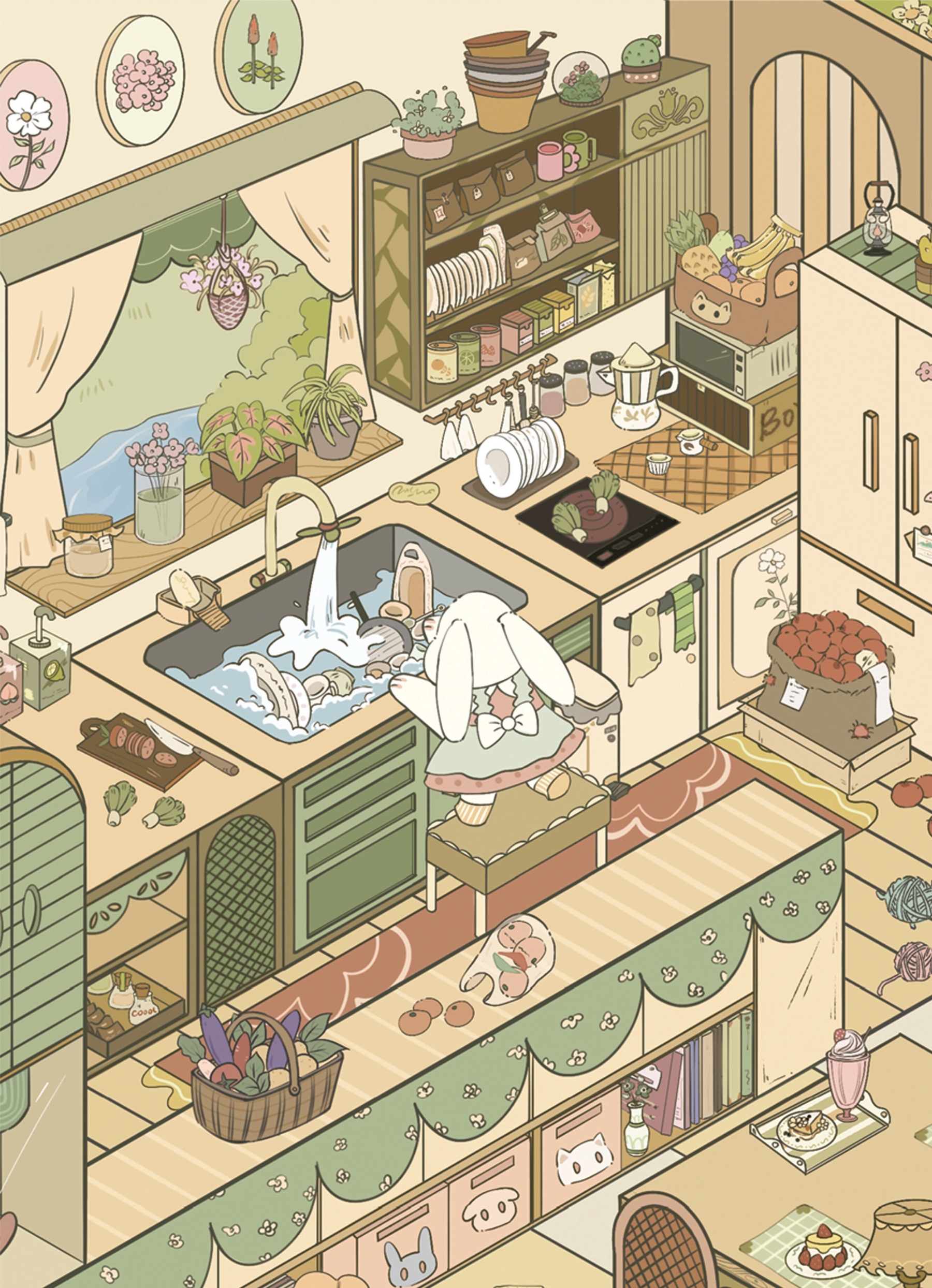 #137 Lovely bunny home(Size:L)