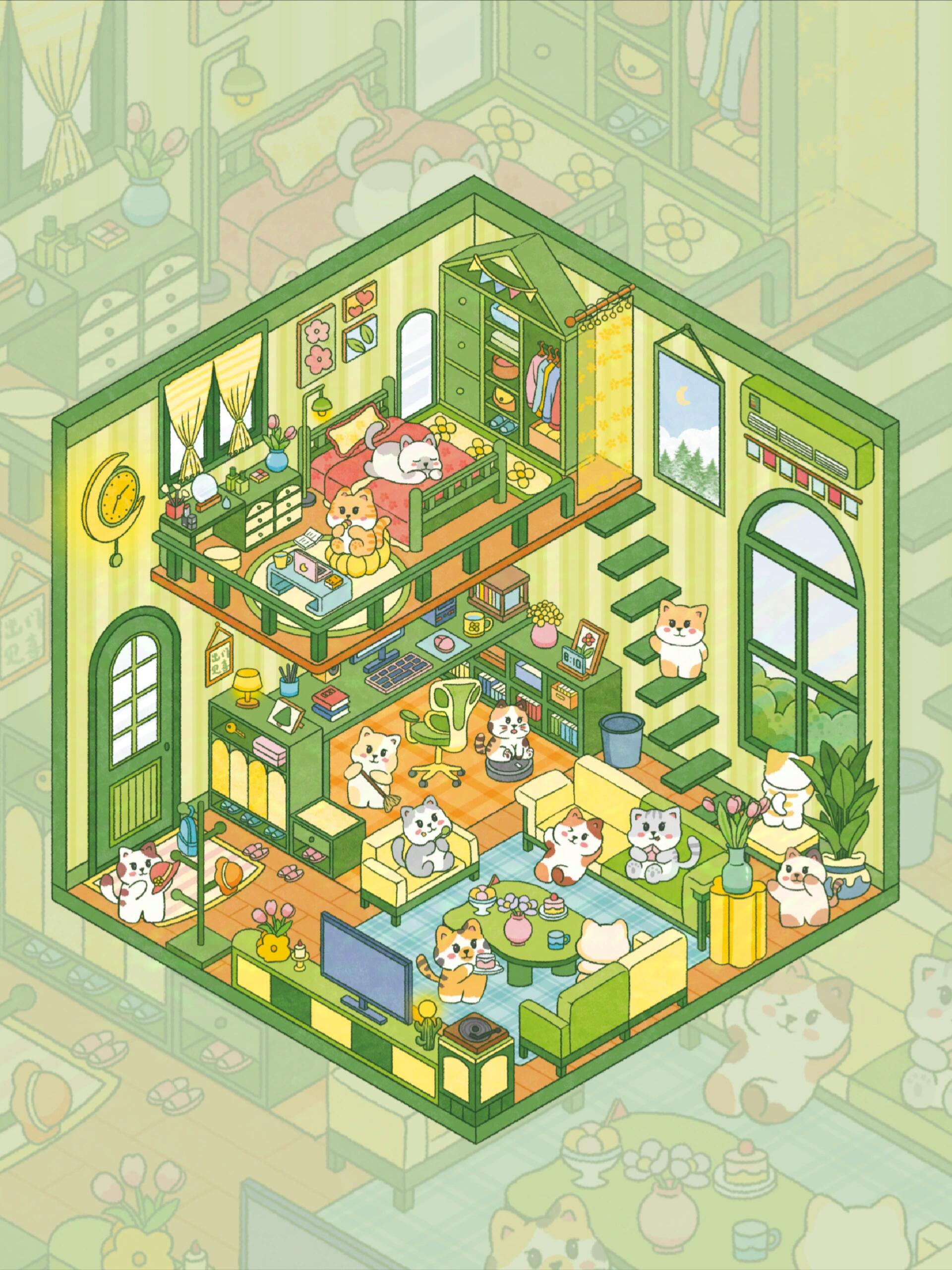 #122 Kitty cottage (Size:S)