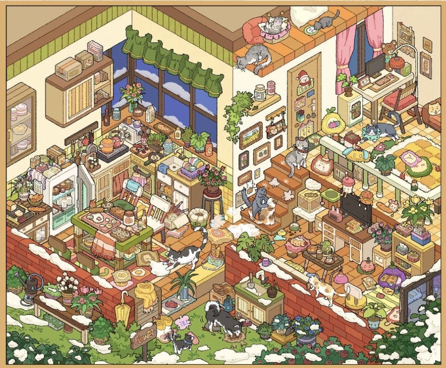 #324 Winter cottage (Size:L)