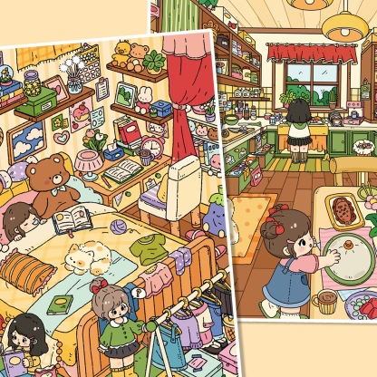 #168 Girls Bedroom and kitchen