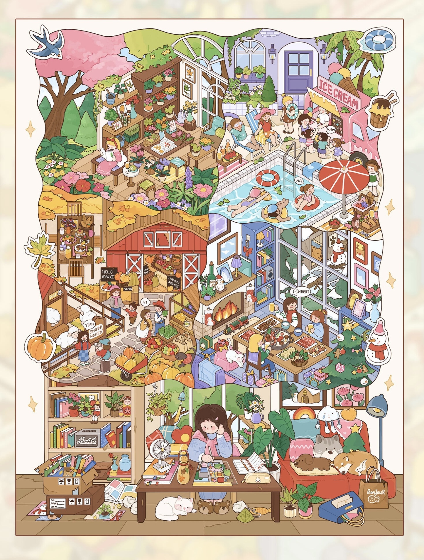 #330 My four season life(Size:XL)