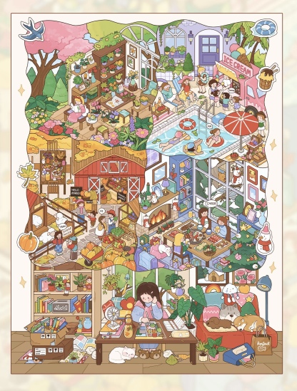 #330 My four season life(Size:XL)