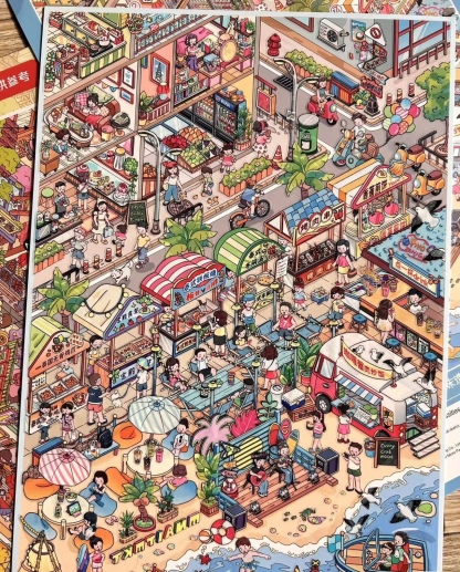 #128 Beach food street(Size:XL)