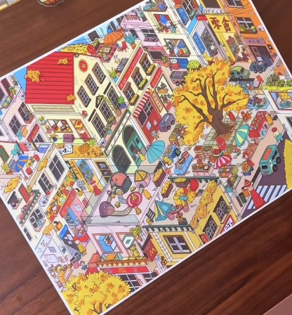 #238 Orange star fall town(Size:XL)