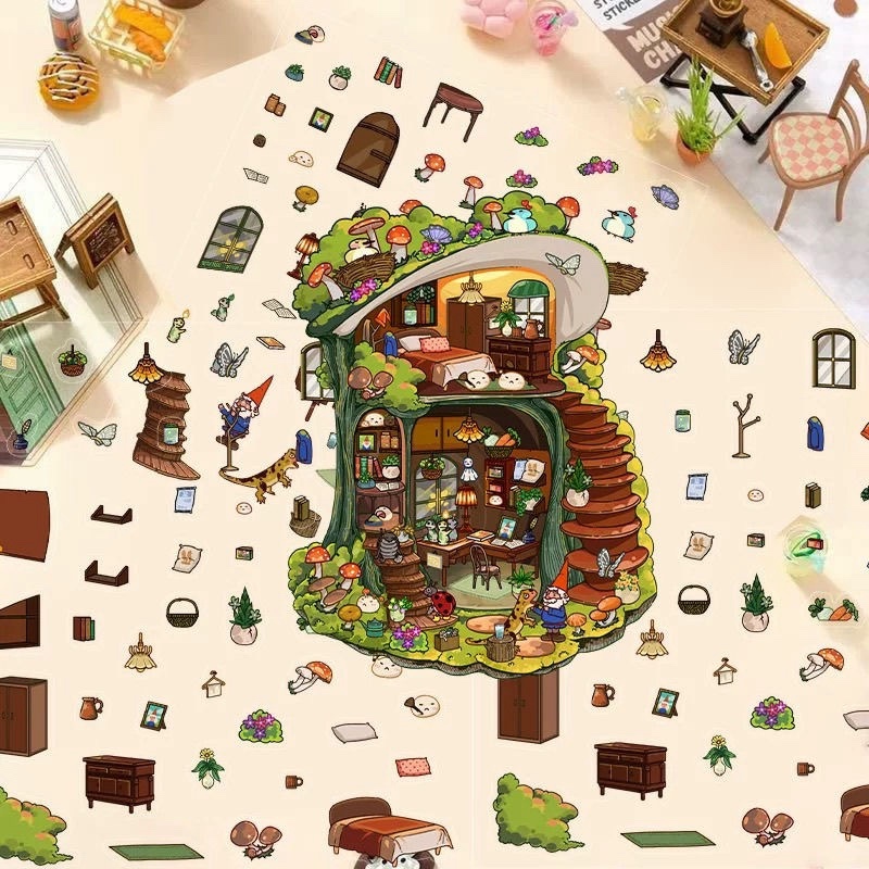 #166 Mushroom little house(Size:S)