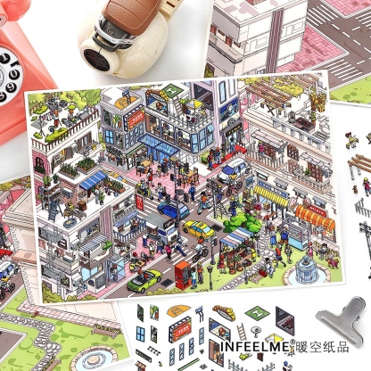 #260 Busy town 31.0(Size:XL)