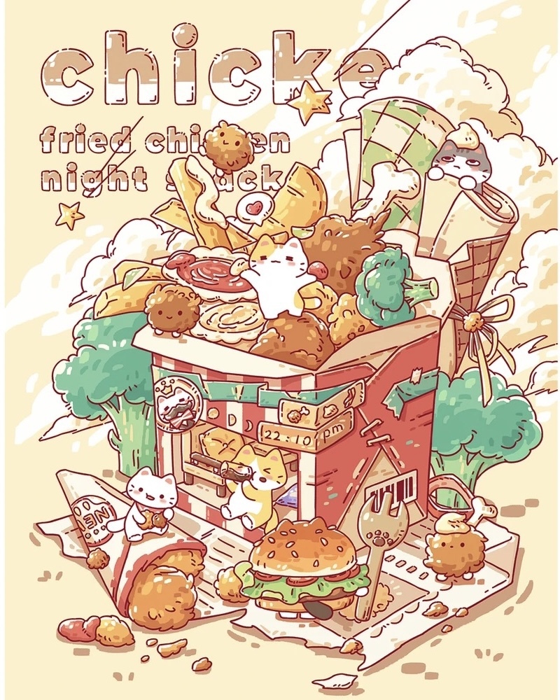 #250 Mini Kitty food house 8.0(Size:S)