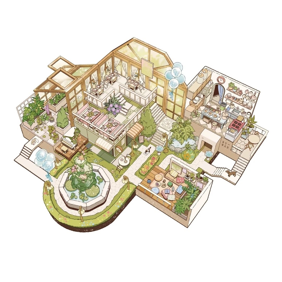 #180 Xiao's garden 30.0(Size:M-L)