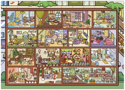 #022 My little room (Size:XL)