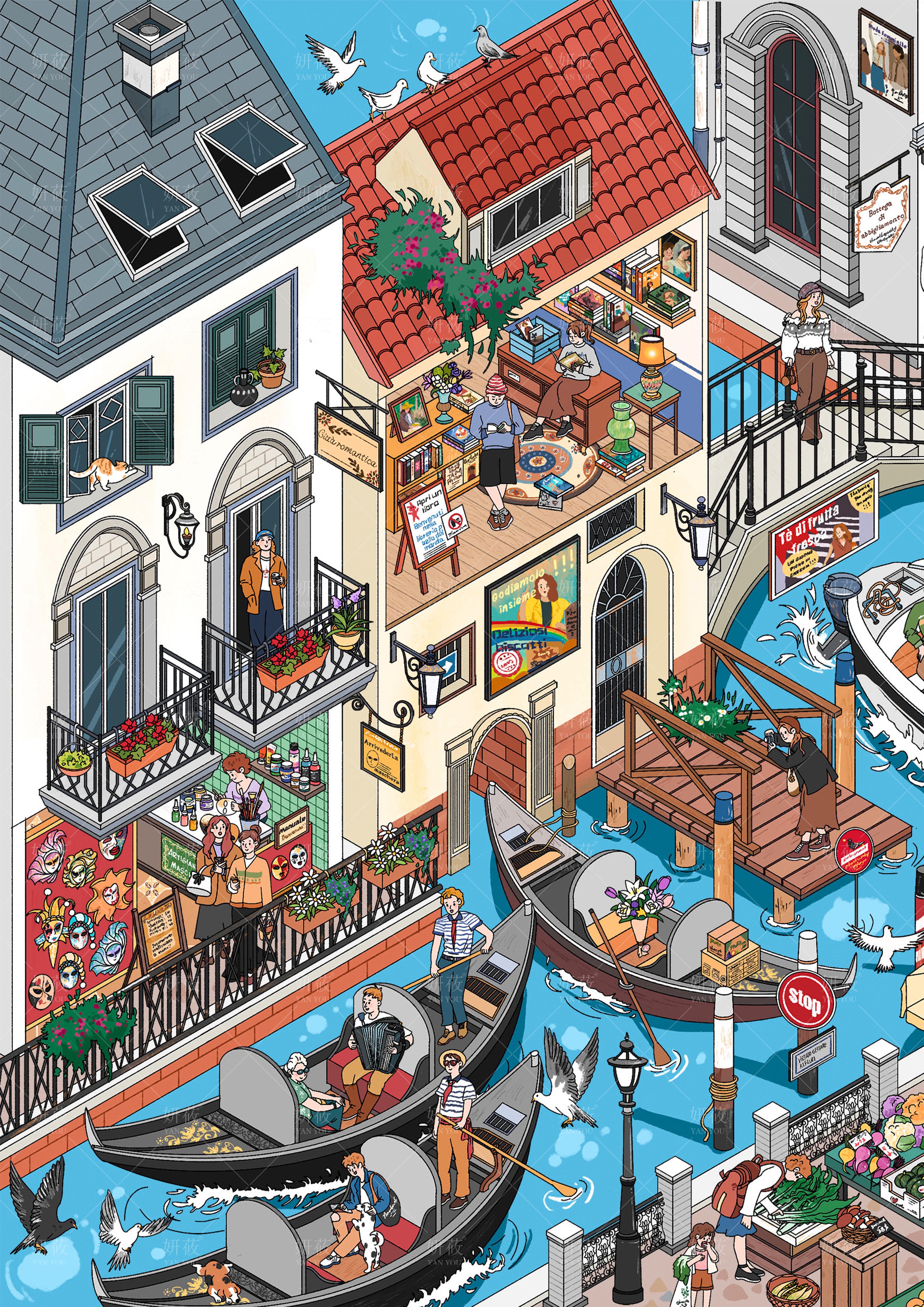 #134 City Travel Venice（Size:XL)