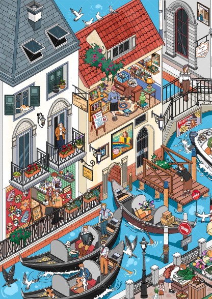 #134 City Travel Venice（Size:XL)