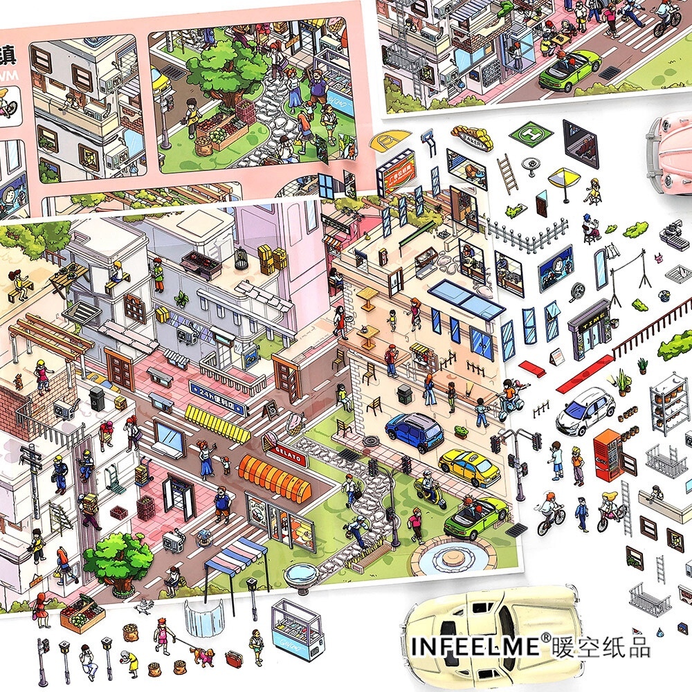 #260 Busy town 31.0(Size:XL)