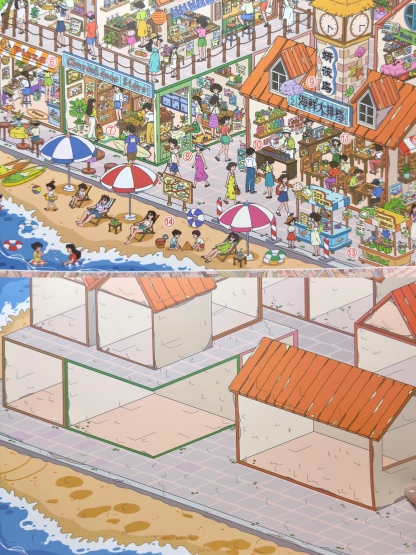 #095 Seafood Island (Size:XL)