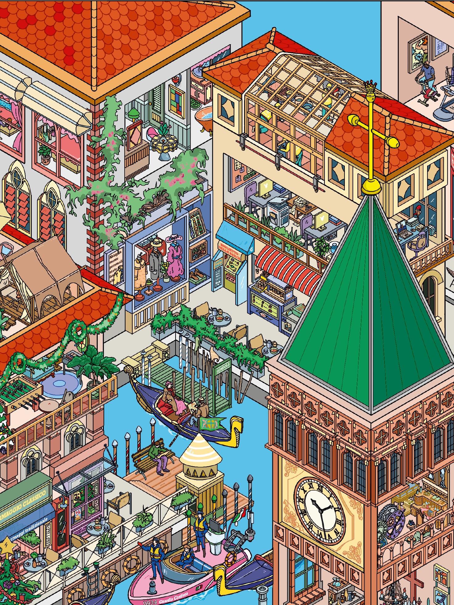 #191 Big Venice city(Size:XXL)