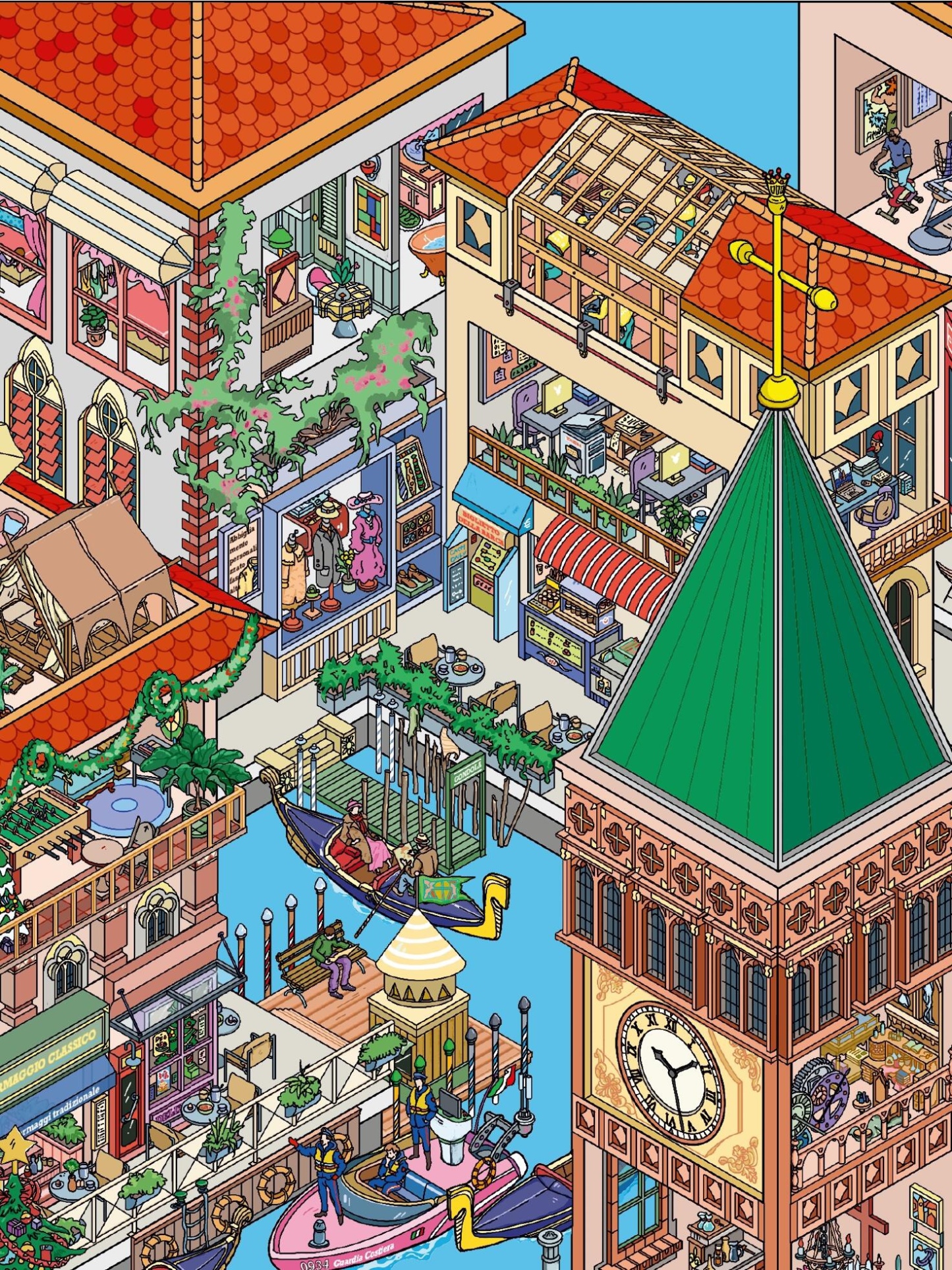 #191 Big Venice city(Size:XXL)