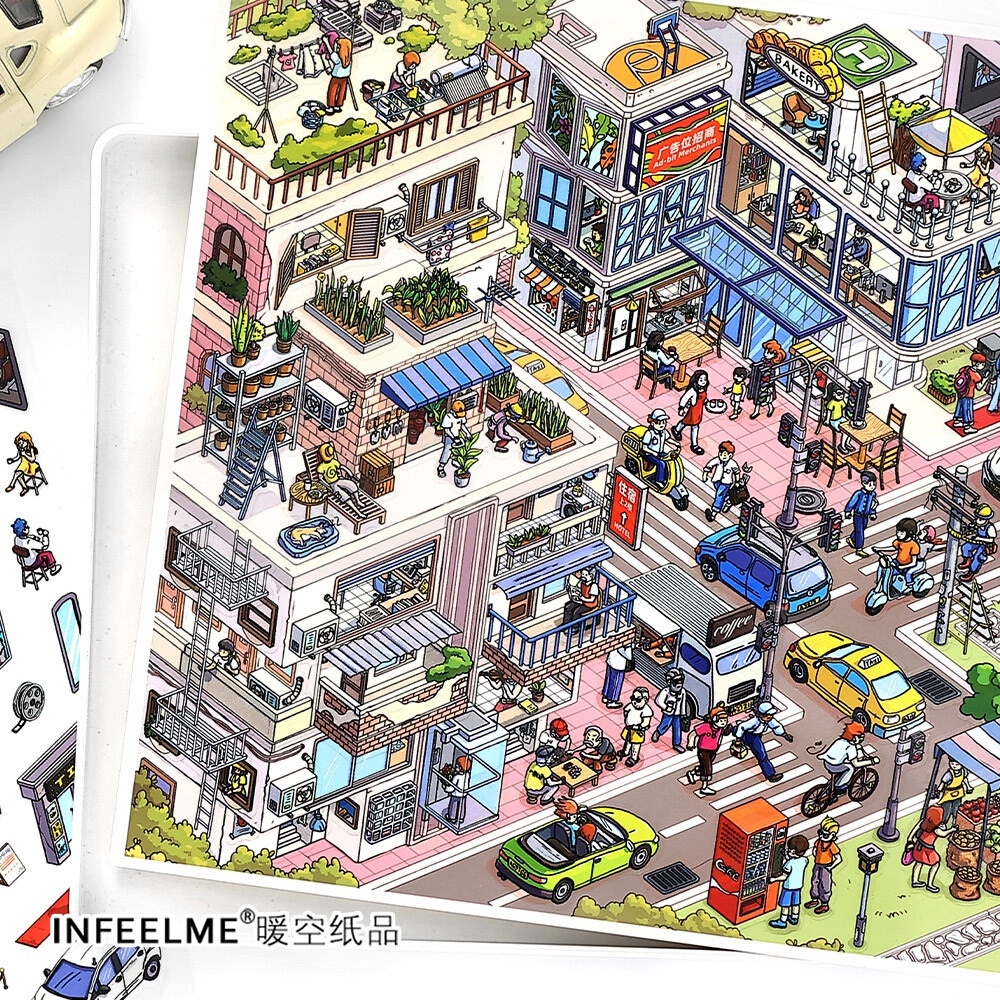 #260 Busy town 31.0(Size:XL)