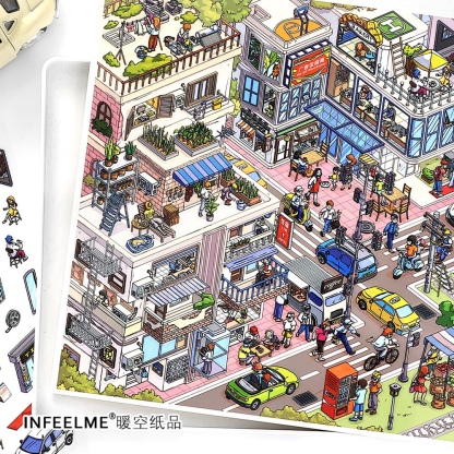 #260 Busy town 31.0(Size:XL)