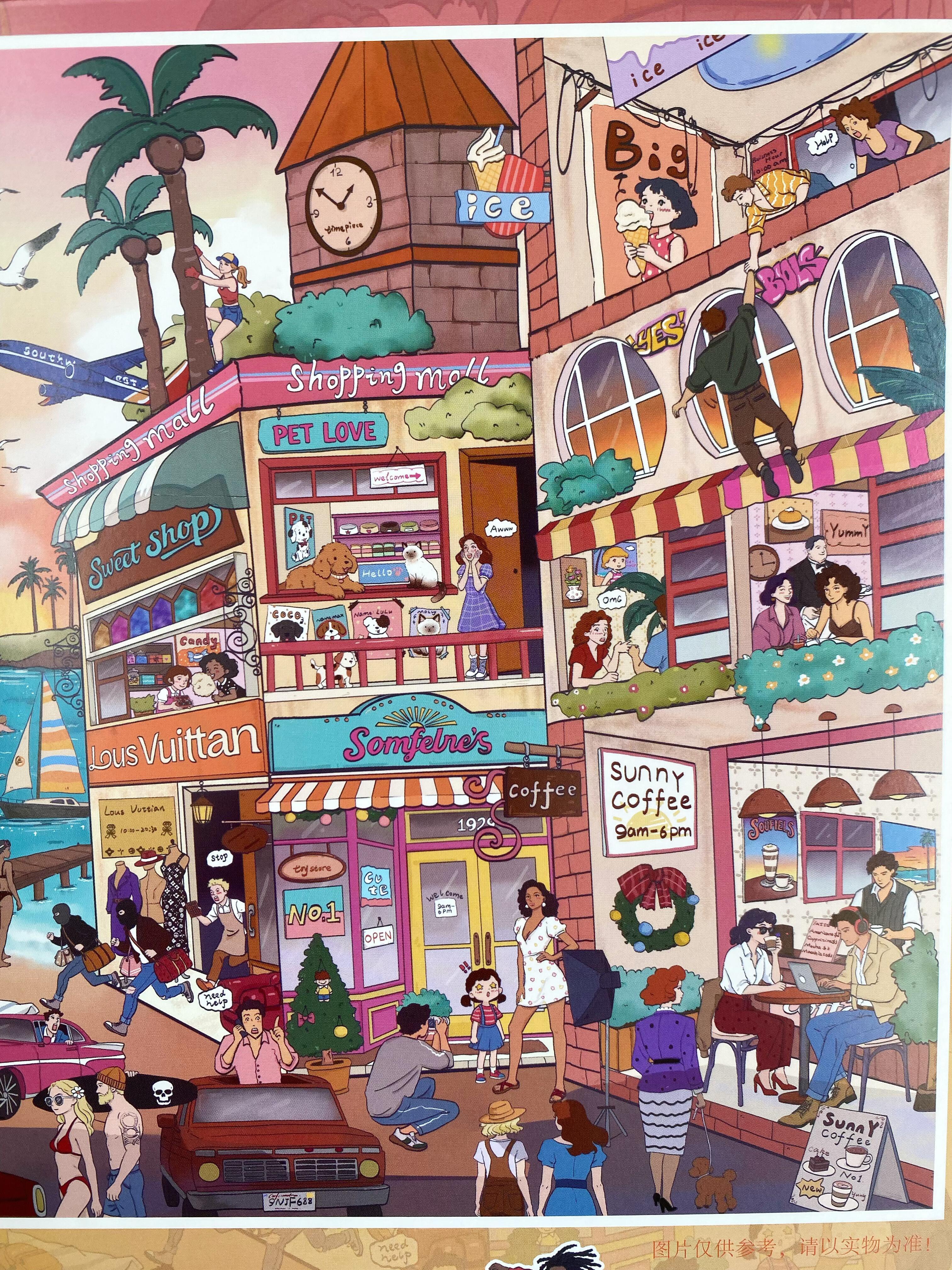 #040 Sunset orange sea (Size:L)