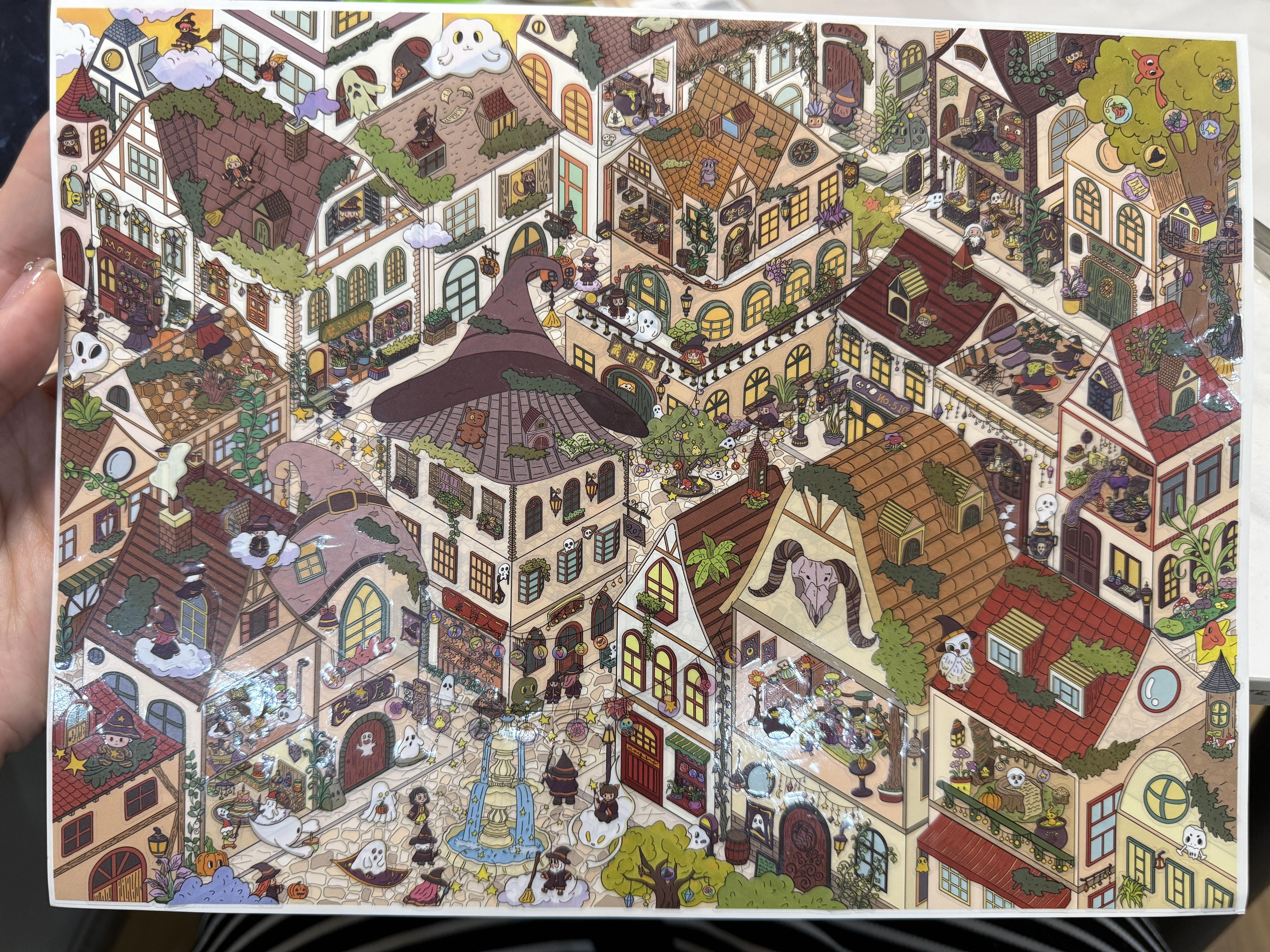 #296 Half price today!!! Magic town(Size:XL)